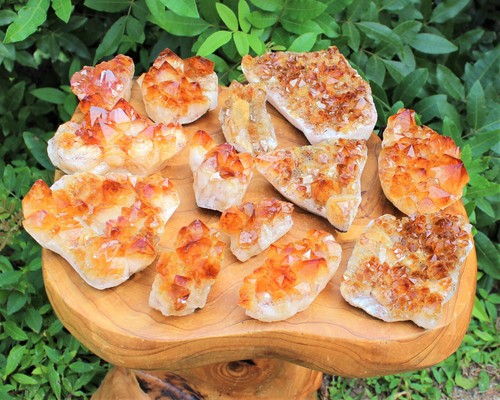 Citrine crystal clusters aaa - clusters,