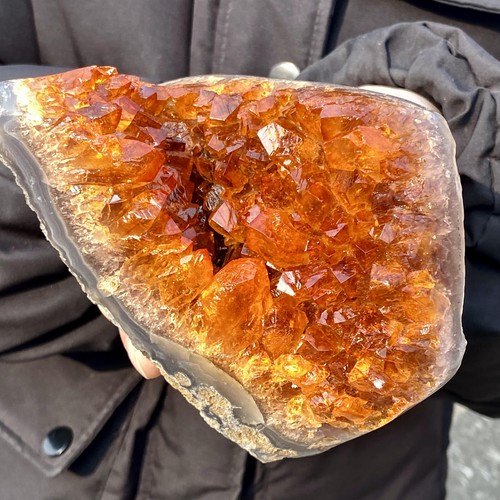 4lb natural citrine geode - natural,