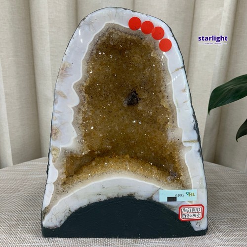13lb natural citrine geode - citrine,