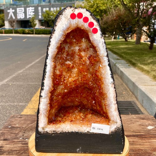 3lb natural citrine geode - 23.3lb,
