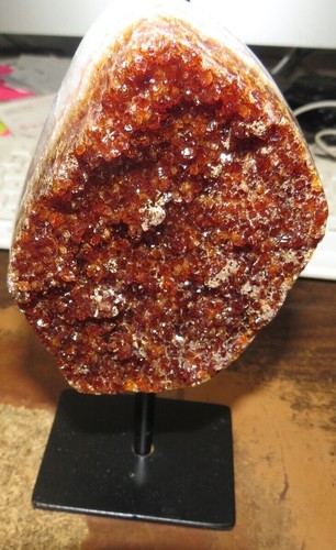 Polished very dark citrine - polished,