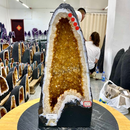 4lb natural citrine - 26.4lb, geode